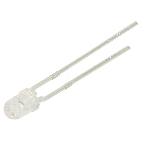 LED 3mm roșie 400-800mcd 40° convex | Electronic-mag.ro | Componente Electronice