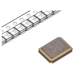 Rezonator cuarț 24MHz ±10ppm 9pF SMD 3,2x2,5x0,7mm | Electronic-mag.ro | Componente Electronice