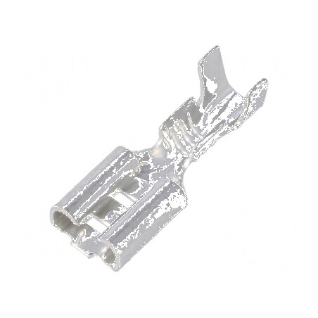 Terminal plat 4,8mm mamă 0,5mm pentru cablu 0,5÷1mm² crimpat | Electronic-mag.ro | Componente Electronice