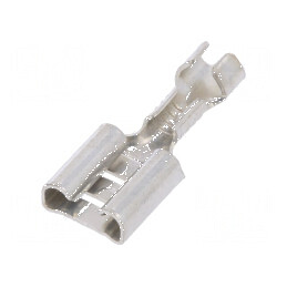 Terminal plat 6,3mm mamă 0,5-1mm2 crimpat pe cablu | Electronic-mag.ro | Componente Electronice