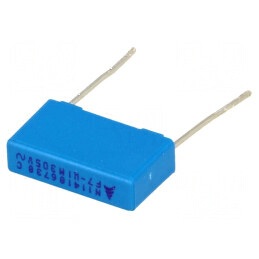 Condensator polipropilenă X2 100nF 5x10,5x18mm THT ±20% | Electronic-mag.ro | Componente Electronice