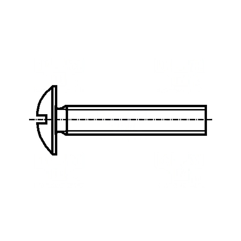 Şurub M5x30mm cu cap buton crestat din plastic, rezistenţă 6.6 | Electronic-mag.ro | Componente Electronice