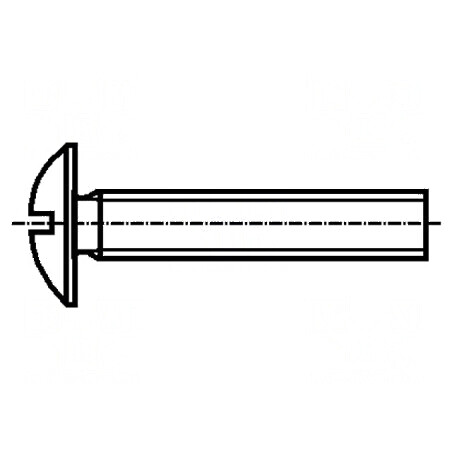 Şurub M5x30mm cu cap buton crestat din plastic, rezistenţă 6.6 | Electronic-mag.ro | Componente Electronice