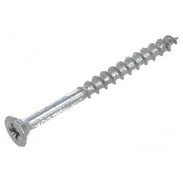 Şurub lemn 5x60mm Cap îngropat Pozidriv PZ2 oţel zincat | Electronic-mag.ro | Componente Electronice