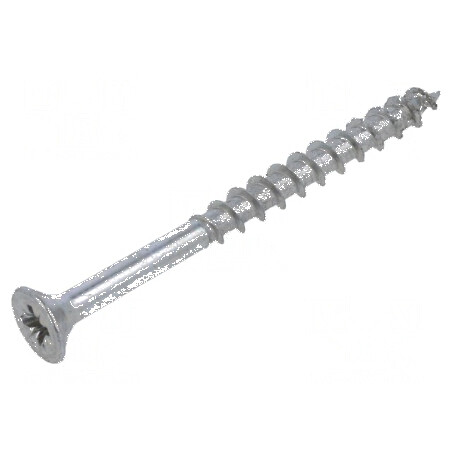 Şurub lemn 5x60mm Cap îngropat Pozidriv PZ2 oţel zincat | Electronic-mag.ro | Componente Electronice