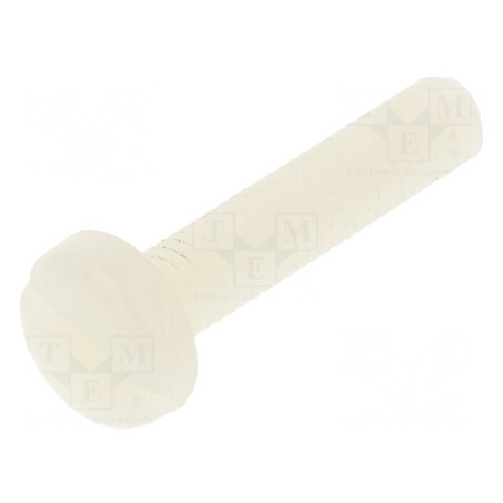 Şurub M4x20 Cap Rotund Crestat 1,3mm Poliamidă | Electronic-mag.ro | Componente Electronice