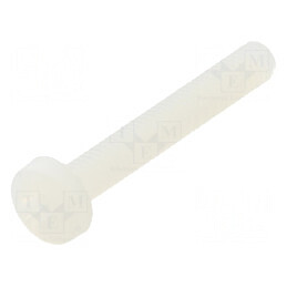 Șurub M3x20 Cap Rotund Pozidriv 0,8mm Poliamidă | Electronic-mag.ro | Componente Electronice