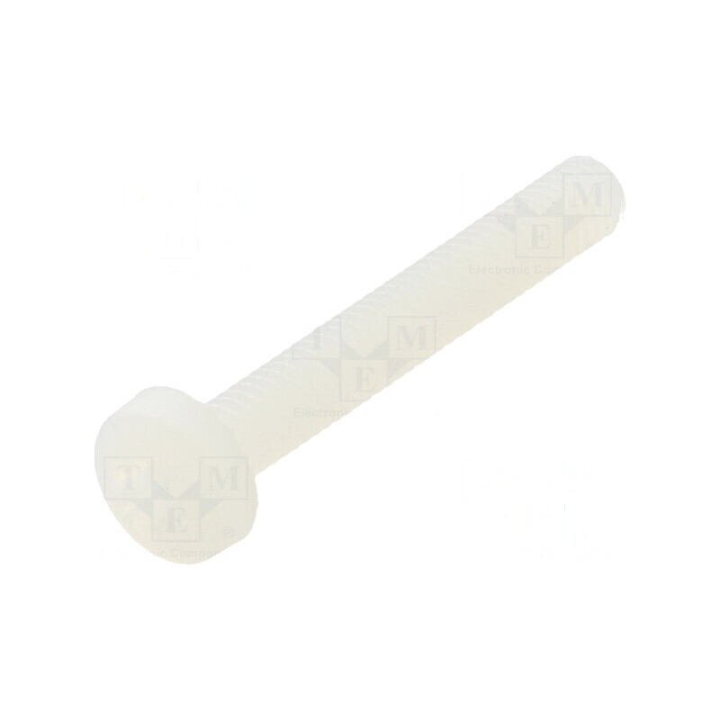 Șurub M3x20 Cap Rotund Pozidriv 0,8mm Poliamidă | Electronic-mag.ro | Componente Electronice