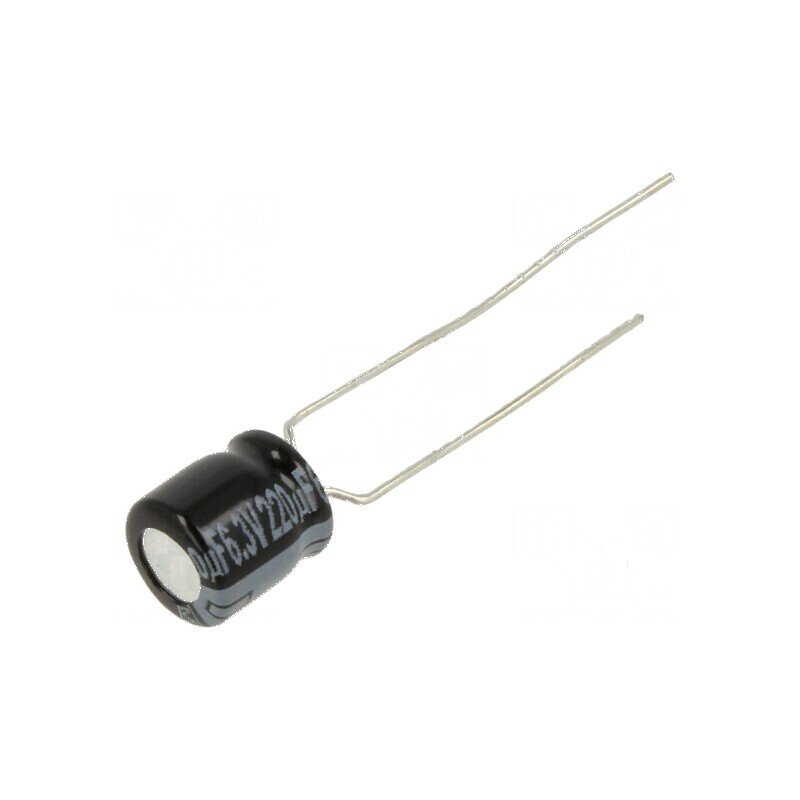 Condensator electrolitic THT 220uF 6.3V Ø6.3x7mm ±20% KA | Electronic-mag.ro | Componente Electronice