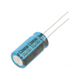 Condensator electrolitic THT 100uF 100VDC Ø10x20mm ±20% | Electronic-mag.ro | Componente Electronice