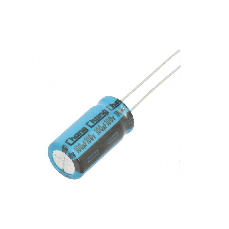 Condensator electrolitic THT 100uF 100VDC Ø10x20mm ±20% | Electronic-mag.ro | Componente Electronice Condensator electrolitic THT 100uF 100VDC Ø10x20mm ±20% | Electronic-mag.ro | Componente Electronice