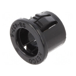 Manșon poliamidă neagră Øorif.mont 11,1mm Øorif 7,92mm | Electronic-mag.ro | Componente Electronice