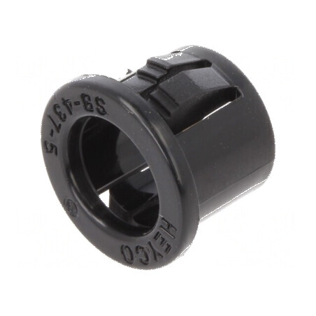 Manșon poliamidă neagră Øorif.mont 11,1mm Øorif 7,92mm | Electronic-mag.ro | Componente Electronice