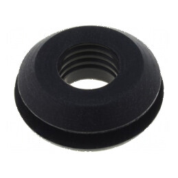 Manșon silicon negru 11,5mm x 7,2mm | Electronic-mag.ro | Componente Electronice