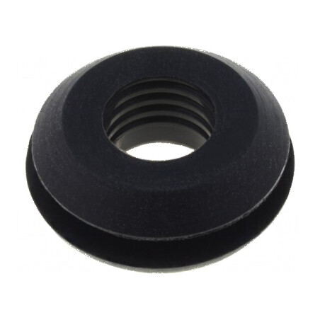Manșon silicon negru 11,5mm x 7,2mm | Electronic-mag.ro | Componente Electronice