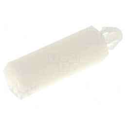 Distanțier PCB poliamidă 16mm naturală cu cheie 5,5mm | Electronic-mag.ro | Componente Electronice
