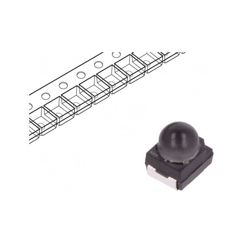 LED SMD 3528 Galben PLCC2 2600-5200mcd 3,4x3x3,8mm 30° 20mA | Electronic-mag.ro | Componente Electronice