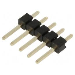 Conector şiruri pini tată 2,54mm 5 pini THT aurit | Electronic-mag.ro | Componente Electronice