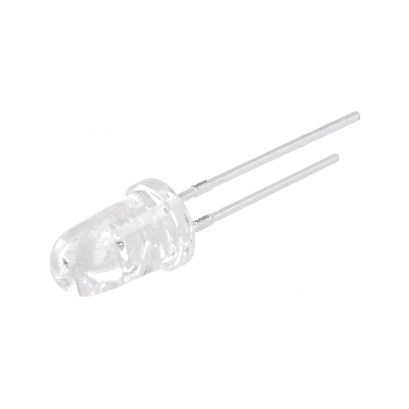 LED 5mm portocalie 50000-60000 mcd 8° convex | Electronic-mag.ro | Componente Electronice