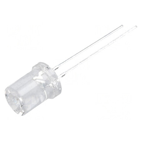 LED portocalie 8mm 250-500mcd 120° concav | Electronic-mag.ro | Componente Electronice
