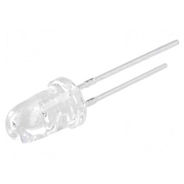 LED 5mm roșie 50000-60000mcd 8° convex Bullet | Electronic-mag.ro | Componente Electronice