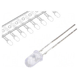 LED 5mm roșie 5800-8400mcd 30° convex | Electronic-mag.ro | Componente Electronice