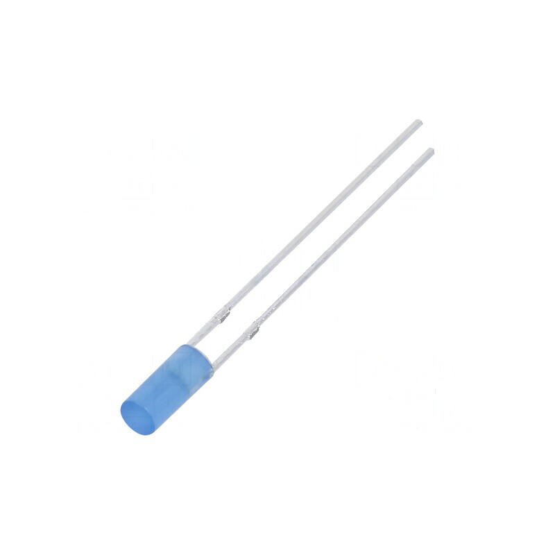 LED 3mm Albastru 220-330mcd 110° Plat 108mW | Electronic-mag.ro | Componente Electronice