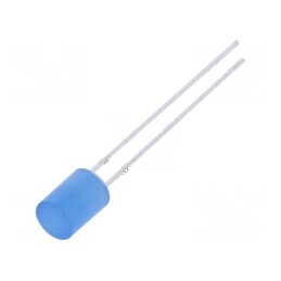 LED 5mm Albastru Plat 220-330mcd 140° 108mW | Electronic-mag.ro | Componente Electronice