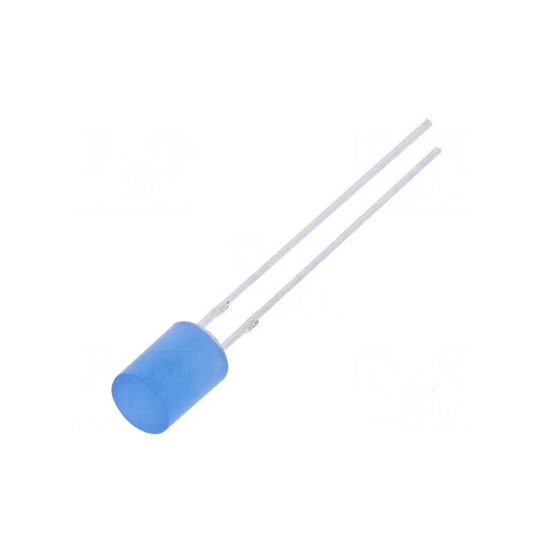 LED 5mm Albastru Plat 220-330mcd 140° 108mW | Electronic-mag.ro | Componente Electronice