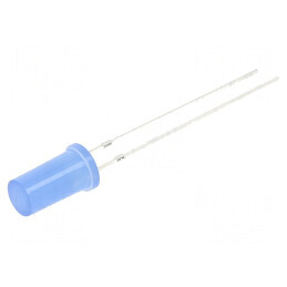 LED 5mm albastru 150-220mcd 180° plat | Electronic-mag.ro | Componente Electronice