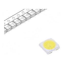 LED alb 115° 100mA 42-52lm 3,7x3,5x0,8mm CRI 80 | Electronic-mag.ro | Componente Electronice