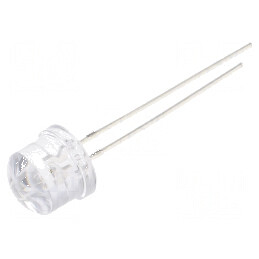 LED 8mm verde 2180-3000mcd 100° convex | Electronic-mag.ro | Componente Electronice