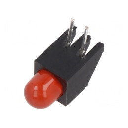 LED 5mm roșu 30mA cu lentilă difuză 60° | Electronic-mag.ro | Componente Electronice