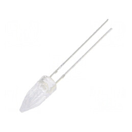 LED 5mm roșie 1120÷1560mcd 100° Rocket THT | Electronic-mag.ro | Componente Electronice