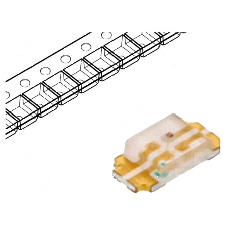 LED SMD 1206 RGB 20mA 100-200mcd Lumină Roșie | Electronic-mag.ro | Componente Electronice
