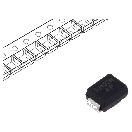 Diodă TVS bidirecțională 0,6kW 8,33-9,21V 46,5A SMB P6SMBJ | Electronic-mag.ro | Componente Electronice