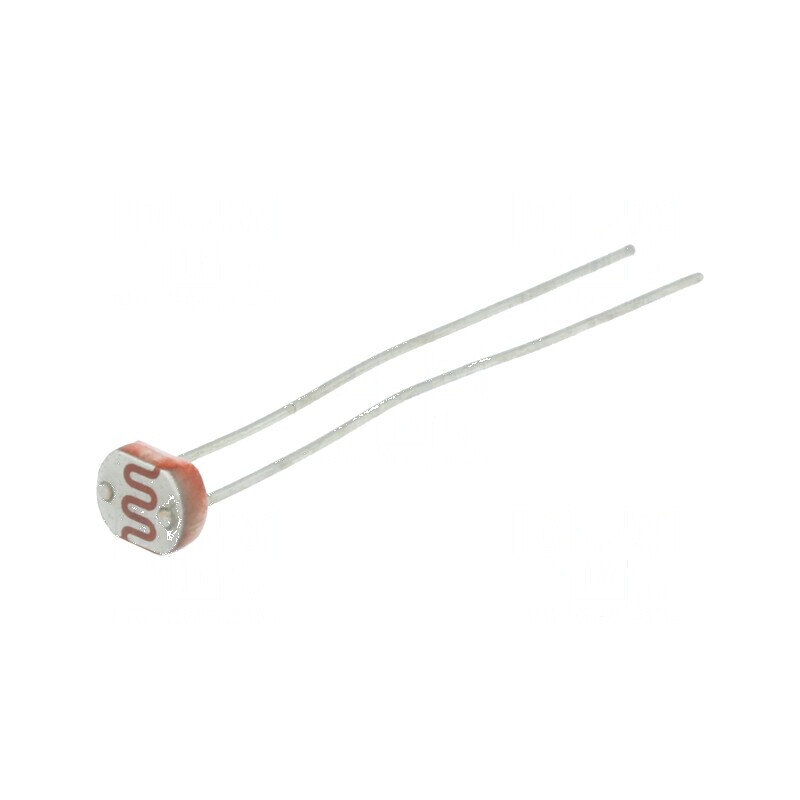 Fotorezistor 100mW 8-20kΩ 560nm THT 150VDC Ø5mm | Electronic-mag.ro | Componente Electronice