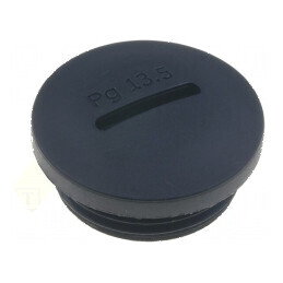 Capac de protecție PG13,5 poliamidă neagră 10,3mm | Electronic-mag.ro | Componente Electronice