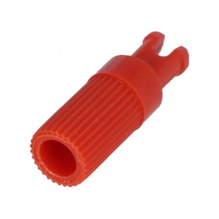 Buton rotativ roșu Ø6x12mm B: 9mm | Electronic-mag.ro | Componente Electronice