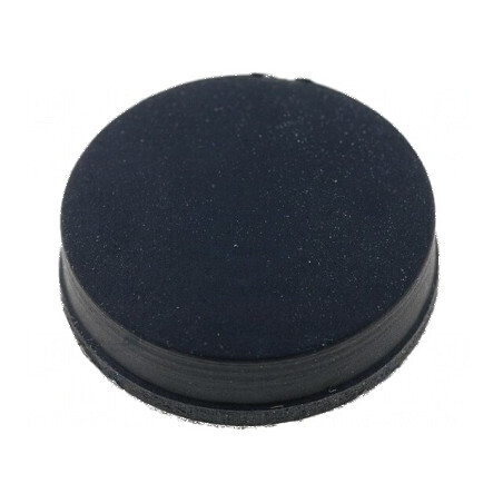 Picioruş autoadeziv negru din gumă 14mm x 5mm x 3,6mm | Electronic-mag.ro | Componente Electronice