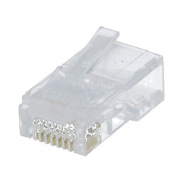 Conector RJ45 8p8c cu mufă IDC, crimpat | Electronic-mag.ro | Componente Electronice