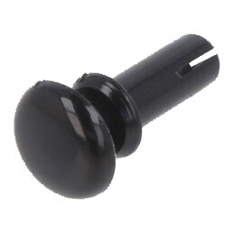 Diblu poliamidă 7,5mm, diametru orificiu 3,1mm, negru | Electronic-mag.ro | Componente Electronice