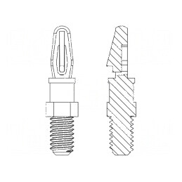 Distanţier PCB poliamidă 66 3,2mm 3,18mm | Electronic-mag.ro | Componente Electronice