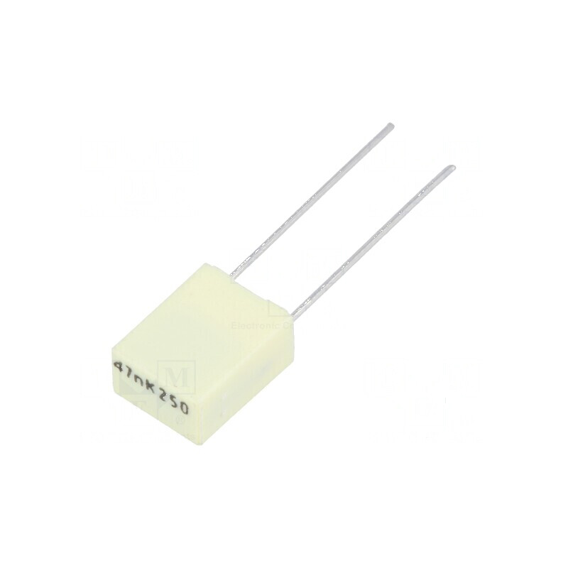 Condensator poliester 47nF 160VAC 250VDC 5mm ±10% THT R82 | Electronic-mag.ro | Componente Electronice Condensator poliester 47nF 160VAC 250VDC 5mm ±10% THT R82 | Electronic-mag.ro | Componente Electronice