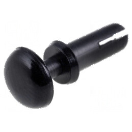 Diblu poliamidă neagră 3mm UL94V-2 | Electronic-mag.ro | Componente Electronice