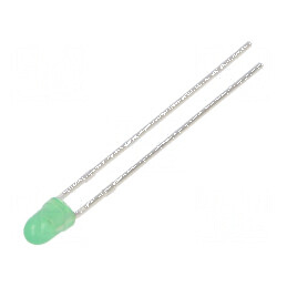 LED verde 2,9mm 30mcd 60° convex | Electronic-mag.ro | Componente Electronice