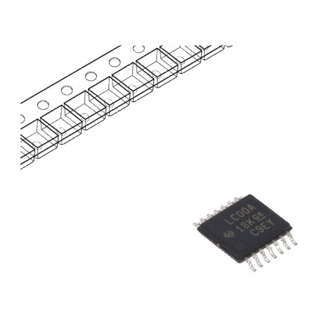 IC digital NAND 4 canale CMOS SMD TSSOP14 1,65÷3,6VDC 10uA | Electronic-mag.ro | Componente Electronice