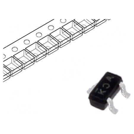 Tranzistor N-MOSFET 20V 0,63A 2A 0,15W SC75A | Electronic-mag.ro | Componente Electronice