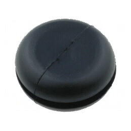 Manșon PVC negru cu cap adâncit Øorif montaj 11mm Øorif 8mm | Electronic-mag.ro | Componente Electronice