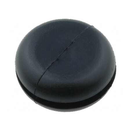 Manșon PVC negru cu cap adâncit Øorif montaj 11mm Øorif 8mm | Electronic-mag.ro | Componente Electronice